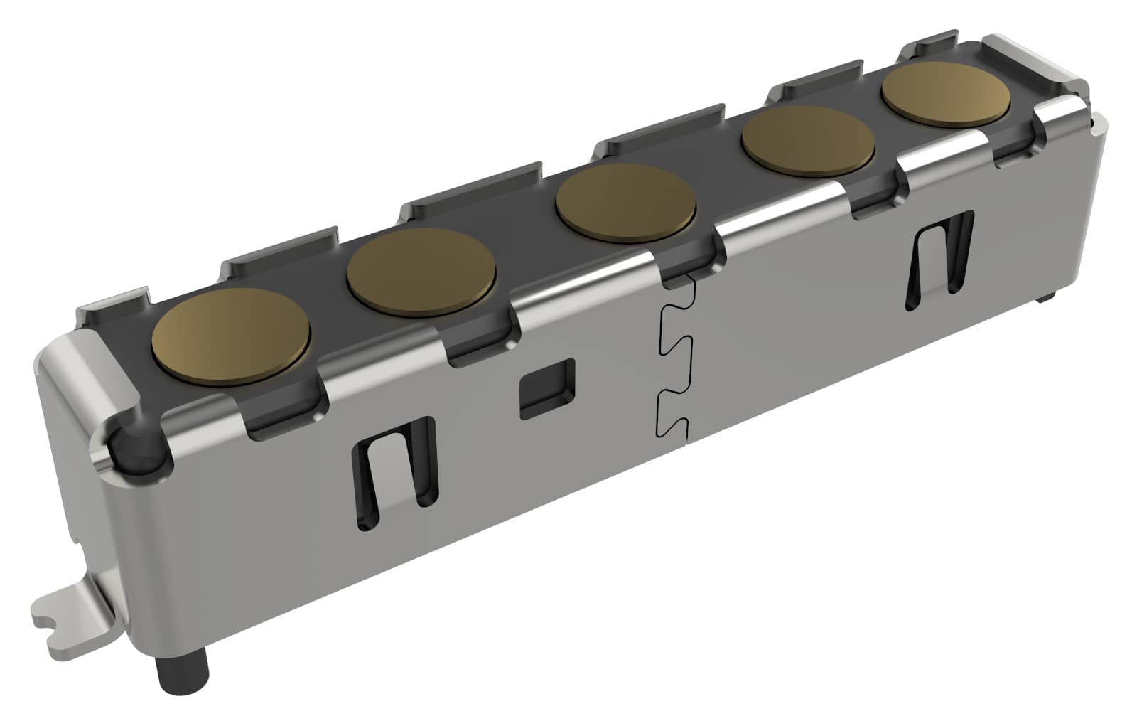 3.58 mm, 5 Pins, Non Standard Connectors, 1.9 mm Landing Pad, Pitch 2.5 mm