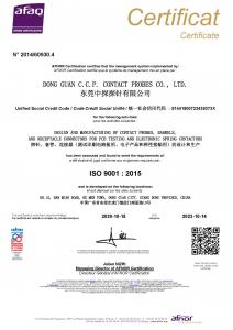 ISO 9001 CCP Contact Probes