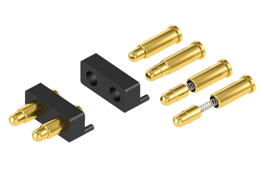 Non Standard Pogo Pins Structure Exploded Diagram