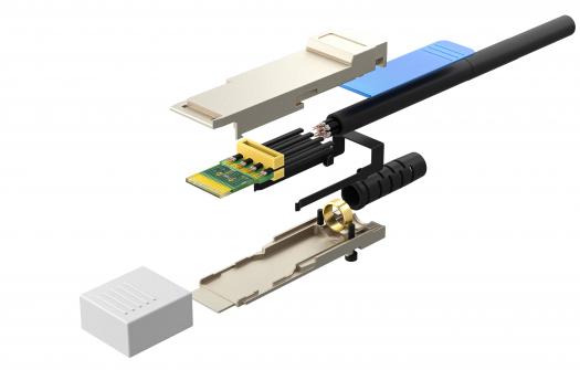 DAC QSFP 100Gbps Cable Interior Detail