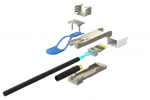 DAC SFP 25Gbps Cable Interior Detail