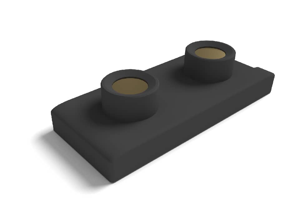 2.35 mm, 2 Pins, Waterproof Connectors, Landing Pad 1.3 mm, Pitch 5 mm, HCS1311FM01-R