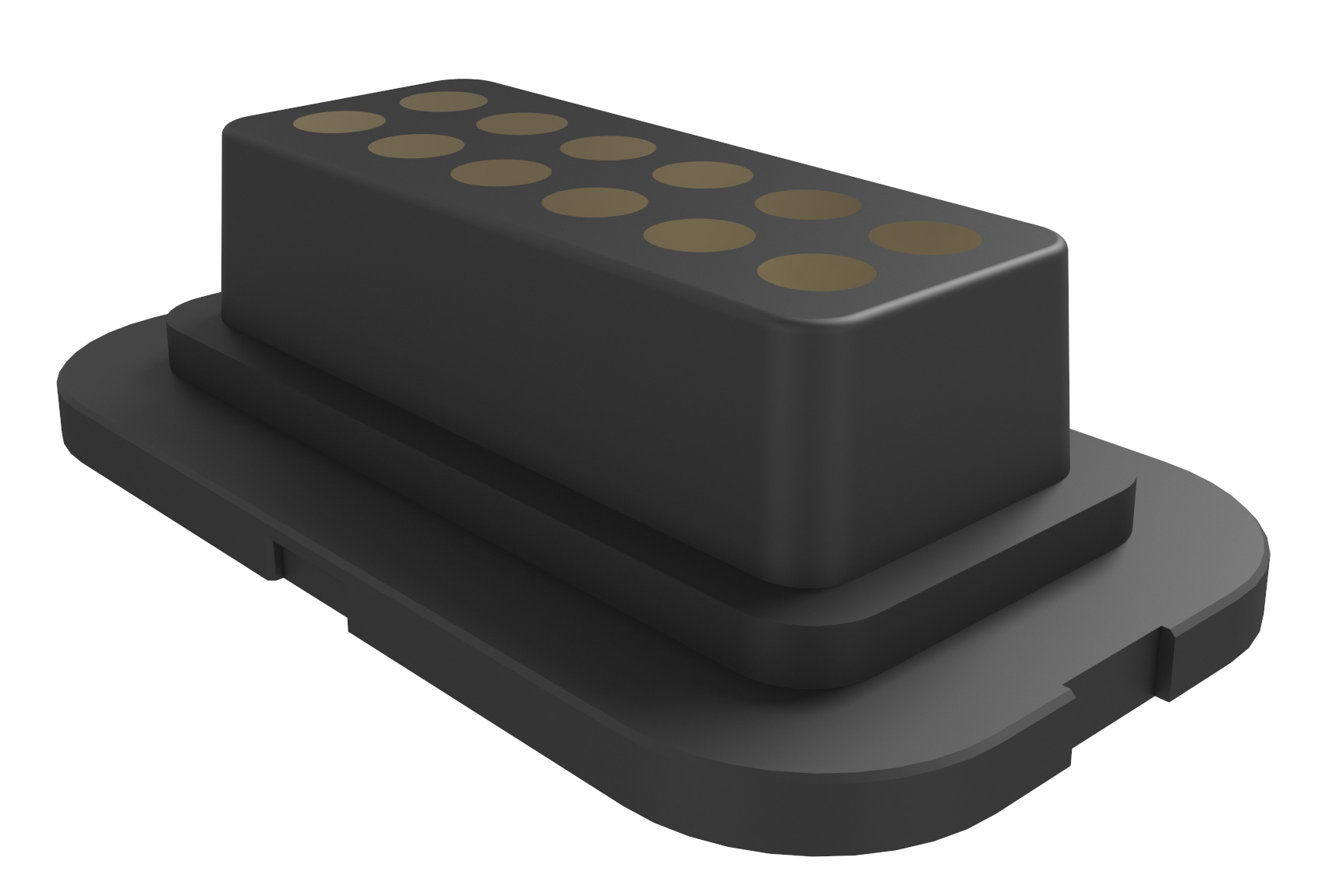 6.42 mm, 12 Pins, Waterproof Connectors, Landing Pad 1.8mm, Pitch 2.45 mm, P07047FL2-12A254HR