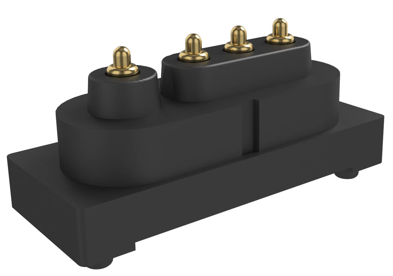 6.13 mm, 4 Pins, Waterproof Connectors, 5.7 mm Working Height, Pitch 2.1 mm, P3613MP05-04A210MR