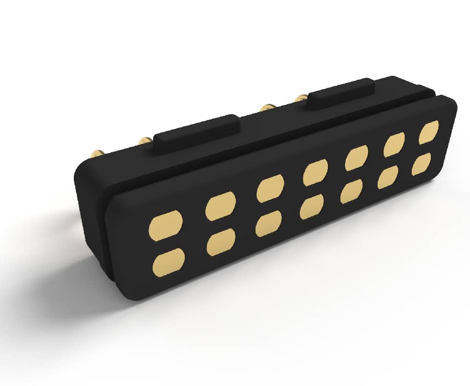 9.35 mm, 14 Pins, Waterproof Connectors, Landing Pad 1.1 mm, Pitch 2.5 mm, P6788FS01-14A300HR